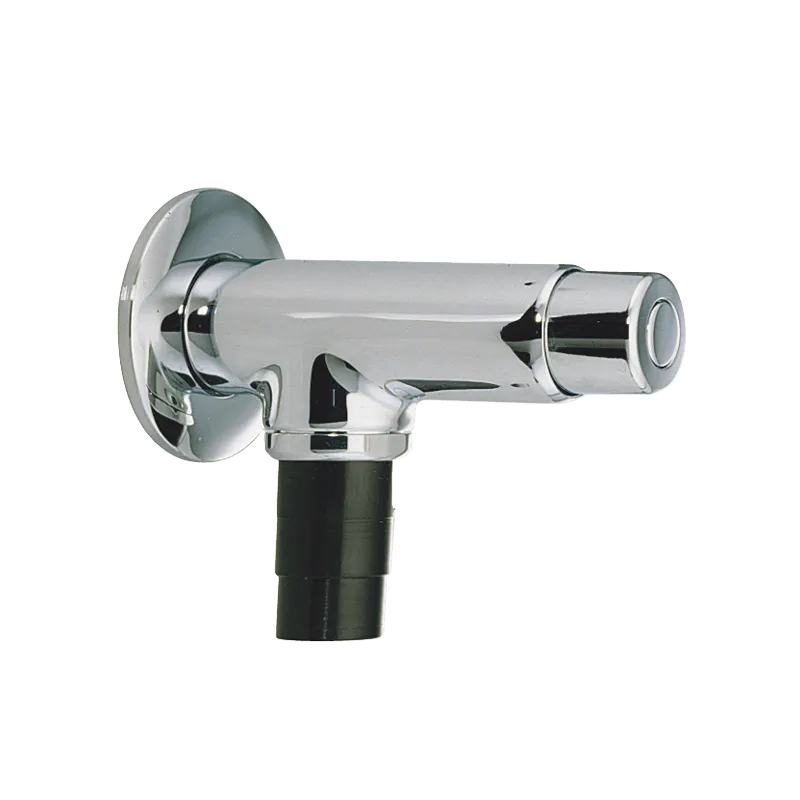 G. 3/4” exposed self closing flushvalve for WC with plastic push
